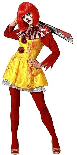 Atosa Déguisement Femme Clown Jaune
