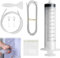8 Piezas Kit de Herramientas de Limpieza de Refrigerador, 1.5M Reutilizable Cepillo de Limpieza para Frigorífico,Herramientas de Limpieza Frigorífico,para Limpieza de Refrigerador,con Jeringa,Manguera