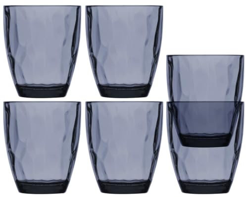 Marine Business Set di 6 bicchieri per acqua, in plastica MS, Water Happy