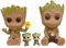 Groot Blumentopf, Baby Groot Blumentopf, Action Figur Pflanzen Garten Balkon Aquarium Stifte aus dem Filmklassiker Fanartikel Geschenk