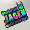 Folien-Zentrum - 2x Überhol ruhig jagen Macht mehr Spaß Oilslick Schwarz 8,5 x 7,5 cm- hochwertiger Aufkleber Auto Tuning - OEM & JDM Autosticker - Lustige Sticker Aufkleber für Car - Made in Germany