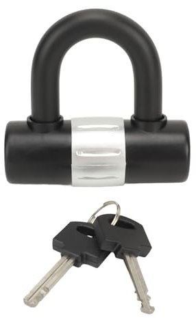 VGEBY U-Lock-Scheibe, Zink-Legierung Anti-Diebstahl-U-Schäkel-Schloss Vorhänge Schloss mit Schlüssel für RV-LKW-Anhänger Engineering Car Camper, VGEBYto53kdf2i7