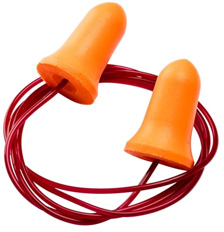 PORTWEST Lot de 200 paires de bouchons d'oreilles Bell Confort en mousse PU + cordon Orange - Protection EPI