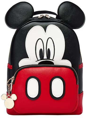 Disney Backpack For Women | Mickey Mouse Bag With Keyring | Mini Backpacks For Women | Women’s Backpack | Black One Size