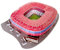 Habarri Allianz Arena Stadion Puzzle 3D - 3D Puzzle-Stadion - 3D Fußballstadion für Kinder und Erwachsene - Modell eines Fußballstadions - Modellbau - 63 Elemente