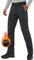 Pioneer Camp Herren Wanderhose Gefüttert Fleece-Hose Trekking Wasserabweisend Winterhose Outdoorhose mit 3 Reißverschluss Taschen Grau Größe:S