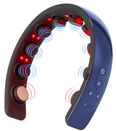 Laser Haartherapiegerät Haarband zur Haartherapie des Haarwachstums Lasertherapie und Förderung Haarwuchstums gegen Haarausfall für Haarwuchs Haarwuchsgerät Massagegerät Kopf (Blau)