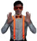 FORMIZON 3 Stück LED-Leucht-Hosenträger, Leuchtende Herren-LED-Hosenträge, LED Rave Outfit 3er Set, Verdrahtet Neon Rave Brille, LED Fliege für Musik Festival, Partybrille, Karneval (Rot)
