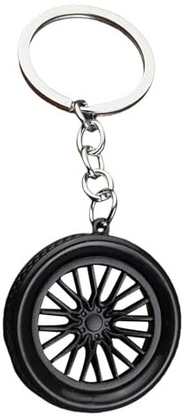 Porte-clés pneu, porte-clés de pneu de course | Porte-clés de pneu Pendentif de sac de voiture - Porte-clés de pneu - Porte-clés de voiture modèle roue porte-clés sac à dos téléphone de, argenté,