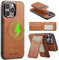 Altartar Magnetisch Handyhülle für iPhone 16 Pro Max Leder Hülle mit Ständer Magnetischer Wallet Handy Kreditkartenetui Klapphülle mit Kartenfach Stoßfest Schutzhülle für iPhone 16 Pro Max Case-Braun