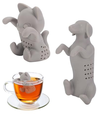 Minging 2 Pièces Infuseur à Thé,Boules à Thé Passoire à Thé Réalisé en Silicone Boule à Thé,Filtre à Thé pour Feuilles de Thé en Vrac Thé de Jardin Thé de Pique-Nique Théière Bouteille Mug Tasse