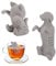Minging 2 Stück Tee Infuser, Teesieb Für Losen Tee Teeblatt Sieb Aus Silikon Für Tasse Teekugel Teefilter Tee Ei Sieb Siebkugel Teesieb Für Die Meisten Tee Kannen Und Tee Tassen