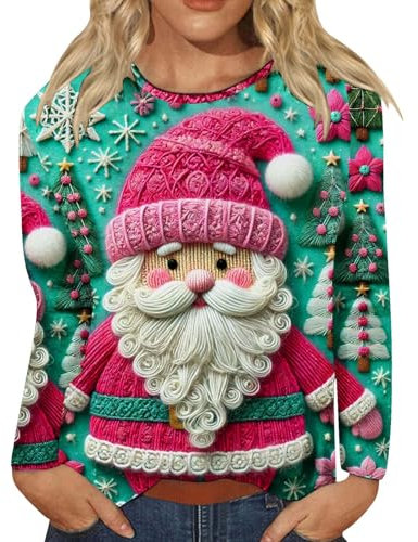 Pull Noel Femme Sweat Noel Rigolo Femme Hiver Pull Noël Femme Drole Pull De Noel Femmes Pull Noel Moche Pull Noel Femmes Pull Noel Famille Noël Sweat Polaire Femme Hiver Sweatshirts Décontracté