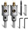 METOTY 2 Stück 32mm lochsäge metall，Hartmetall Lochsäge,Hartmetall Bohrer,mit Ein zusätzlicher nitrierter Stufenführungsbohrer gratis und L-Wrench,für Stahl Eisen Aluminum Metall