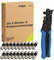 maxx.onLine F Stecker 20 STK. & Kompressionszange, Antennenstecker Koaxialkabel, Kompressionsstecker, Sat Stecker für innen & außen, Koax Stecker