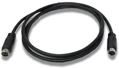 System-S S-Video Kabel 150 cm Din 10 Pin Stecker zu Stecker in Schwarz