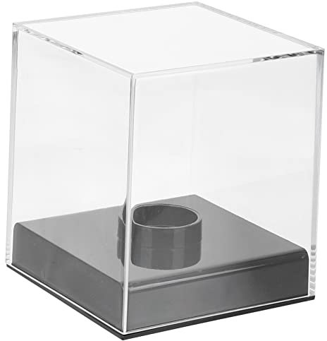 LIOOBO Baseball Vitrine Aus Acryl Transparente Baseball Halterung Kompakte Sammlungsbox Zum Präsentieren Im Wohnzimmer Und Büro