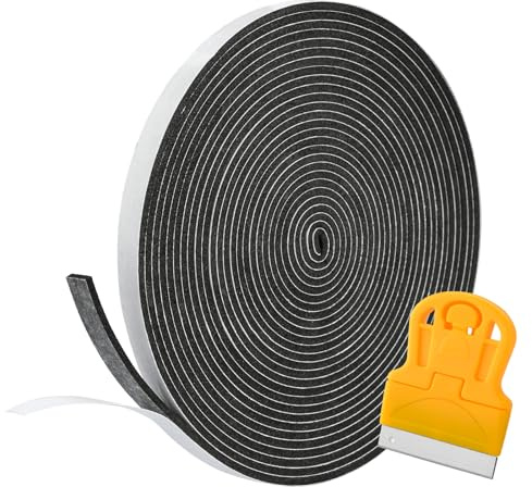 Ancable Cinta de sellado para placas de vitrocerámica – 5 m x 7 mm x 2 mm cinta de sellado para placas de cocina, cinta de montaje resistente al agua para propietarios de viviendas, inquilinos y amas