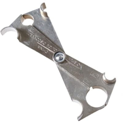 Helilyco Set di attrezzi per scollegamento rapido della linea del carburante A/C, 4 in 1, per rimozione di raccordi accoppiatori e tubi A/C, in metallo cromato, 12,6 cm
