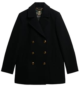 Superdry Damen Doppelreihiger Pea Coat