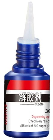 Solvente per smalto – 20 g di decollante universale forte smacchiatore | adesivo 1,18 x 1,18 x 1,97 pollici super solvente per colla multiuso