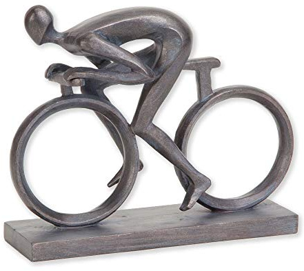 Bits and Pieces - Elegante 16,5 cm Fahrradstatue – außergewöhnlich geformt aus robustem Polyresin – beeindruckende Wohnkultur-Skulptur