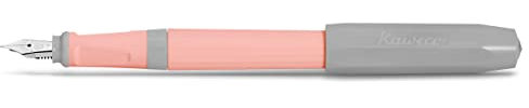 Kaweco PERKEO Füllhalter Cotton Candy I Füllfederhalter für Tintenpatronen Schulfüller in Rosa I Anfänger Füller mit ergonomischem Griffstück zum bequemen Schreiben 16 cm I Federbreite: F (Fein)
