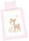 Herding Baby Best Bettwäsche-Set, Kleines Reh, Kopfkissenbezug 40 x 60 cm mit Hoteleinschlag, Bettbezug 100 x 135cm, mit leichtläufigem Reißverschluss, 100% Baumwolle/Renforcé
