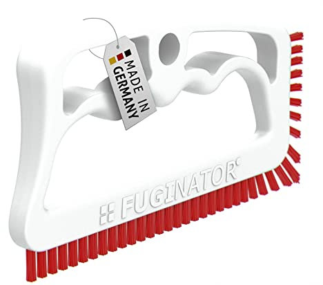 Fuginator Scrub Brush for Tile and Grout: Stiff Nylon Bristle Scrubbing Brush - Bathtub and Shower Scrubber for Floor Joints and Tile Seams - Cleaning Brushes and Supplies for Bathroom and Kitchen