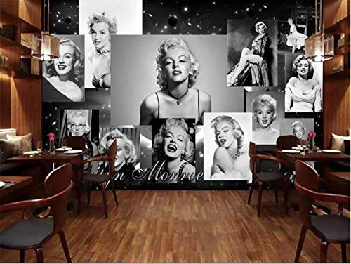 3d wallpaper benutzerdefinierte fototapete wohnzimmer marilyn monroe 3d malerei bar ktv sofa hintergrund vliestapete für wände 3d 280x200 cm
