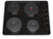 SIA PHP601BL 60cm Black 4 Zone Electric Solid Plate Easy Clean Side Control Hob