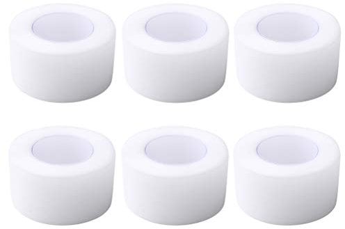 6 Rolls Micropore Surgical Tape, Adhesive Medical Tape Breathable Eyelash Extension Tape for Taping Bandages Eyelid Stickers DIY