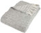 Arctic Wolldecke Saga - Hochwertiges Wende-Plaid im Scandi Design - 100% Schurwolle mit Woolmark Siegel - 130 x 200 cm - Grau