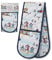 Kitchen Essentials 100% Cotton Double Oven Hot Pot Glove Mitt Various Prints (Seaside)