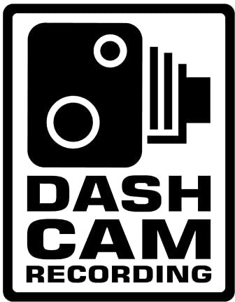 Dash Cam Recording Funny Car Sticker - Decal Bumper Window Video CCTV HD Camera