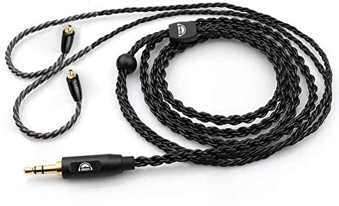okcsc Detachable Earphone Replacement Cable, 6 Core Silver-Plated Upgrade Cable for Shure se215, se315, SE535 (No Mic)