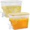 Jucoan 2 Pack 3.5L Fridge Beverage Drink Dispenser with Leak-Proof Spigot, Plastic Cold Drink Juice Beverage Dispenser Jug for Party Drink, Juice, Iced Tea, Lemonade, Cold Brew