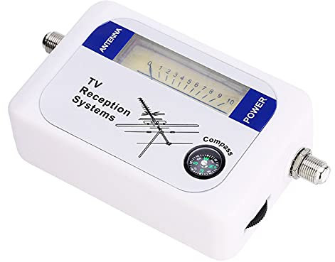 Satellite Dish Signal Finder, Mini Signal Finder, Digital Aerial Terrestrial TV Antenna Signal Strength Meter with Backlight, Satellite Finder, High Sensitivity