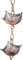 Regenkette Outdoor-Regenketten für Dachrinnen, Regenfänger aus Metall Im Japanischen Stil für Wohnkultur für Fallrohre, Garten Terrasse Veranda Regenketten Gewicht (Color : Style1, Size : 260cm(8.5f