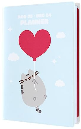 Grupo Erik Schulplaner 2023 2024 Schüler und Studierende Pusheen Kalender 2024 Buchkalender - Hausaufgabenheft 2023/2024 - Schülerkalender 2023 2024 Ringbuch A6 Taschenkalender Klein