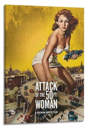 VZRSQZK Filmposter Rache der Riesenin, dekoratives Gemälde, Leinwand, Wandposter und Kunstdruck, modernes Familienschlafzimmer-Dekor-Poster, 40 x 60 cm