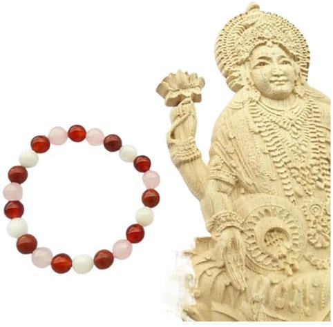 Bracelet Pierre de Lune, Cornaline, Quartz rose, Jaspe rouge pierres naturelles semi précieuses fertilité femme PMA et FIV grossesse sur mesure fait main cadeau anniversaire, noel (16, Multi couleur)