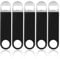Wantli 5 Stück Flaschenöffner Edelstahl, Bieröffner Bierflaschenöffner Flacher Flaschenöffner, Bar Bottle Opener, mit Weiche Gummibeschichtung griff für Küche Bar Restaurant