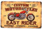 DiiliHiiri Poster Motorrad Custom Easy Rider, 30 x 20 cm, Vintage-Dekoration, Dekoschild | Metallschild im Retro-Stil für klassische Motorräder | Geschenk Biker (2635-218)
