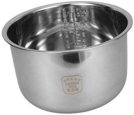 MOLUCKFU Edelstahl-innentopf Für Reiskocher Kochtopf Als Ersatz Innenkochtopf Aus Edelstahl Für Reiskocher Passend