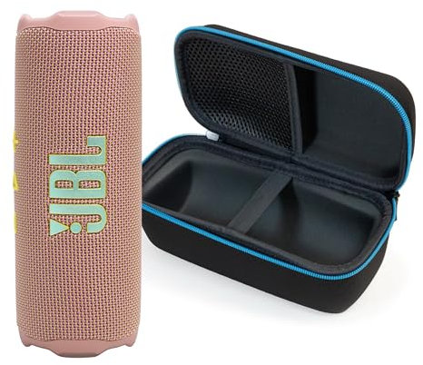 JBL Flip 7 (Rose) + Bundle avec divvi! Étui de protection rigide (Noir)