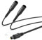 Toslink Digital Optical Splitter Cable 1 in 2 Out, cable de audio SPDIF 1 conector entrada 2 hembras Digital Fiber Optic Audio SPDIF Splitter Audio Extensión para TV, reproductor de DVD, amplificador