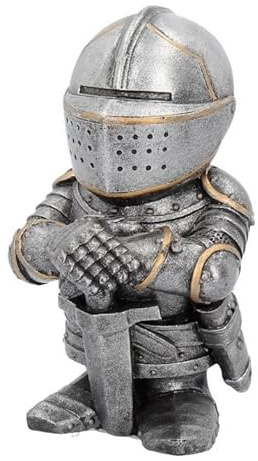Kilts Wi Hae Silver Knight Sir Fightalot Figurine Ornament Statue