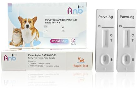 Anbio 2X Home Pet Parvo Schnelltest Hund & Katze Parvovirus Test