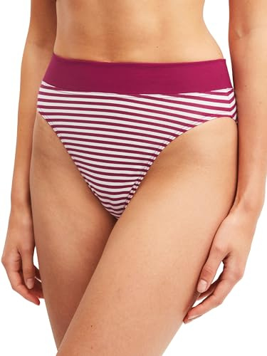 CALIDA Special Slip, Unterhose Damen, breiter Softbund, High Waist, atmungsaktive Single Jersey-Qualität Dahlia pink 44-46